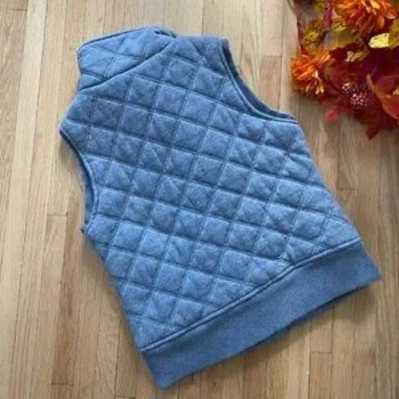 Aeropostale Eighty Seven Quilted Cotton Gray Zip-Up Puffer Vest Size M - Picture 7 of 9